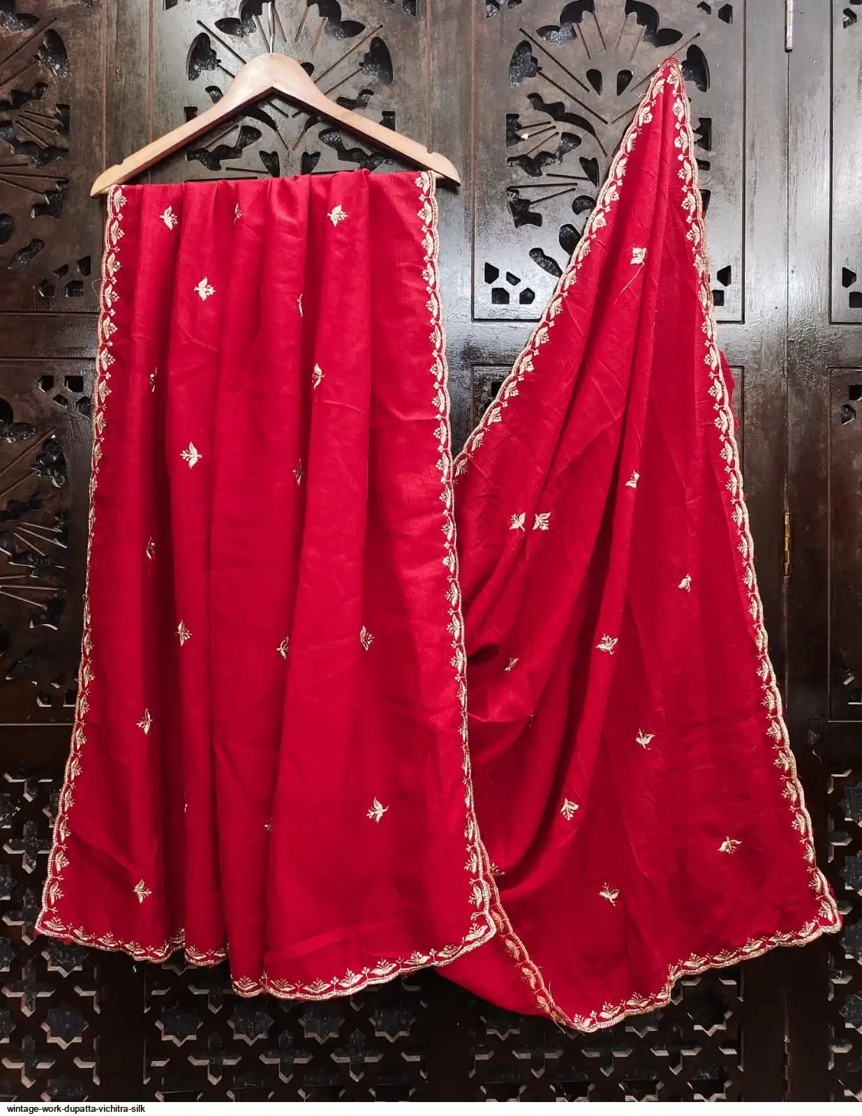 WINTAGE WORK DUPATTA VICHITRA SILK 17