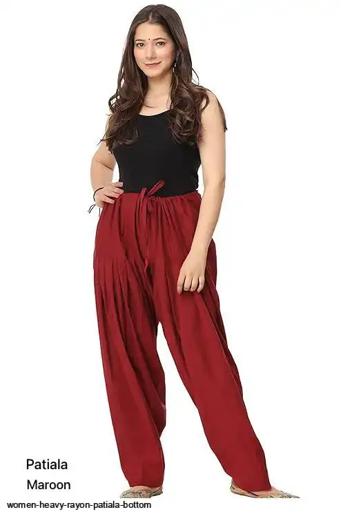 WOMEN HEAVY RAYON PATIALA BOTTOM E