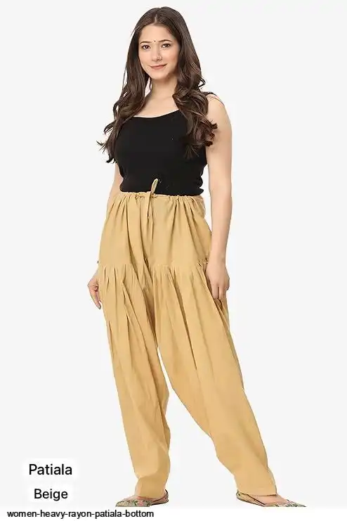 WOMEN HEAVY RAYON PATIALA BOTTOM D