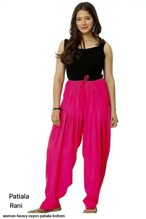 WOMEN HEAVY RAYON PATIALA BOTTOM F