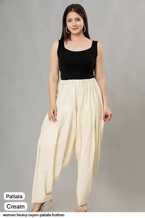 WOMEN HEAVY RAYON PATIALA BOTTOM C