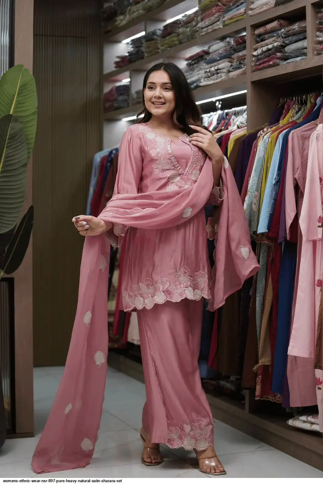 Women's Ethnic Wear NSR 897 Pure Heavy Natural Satin