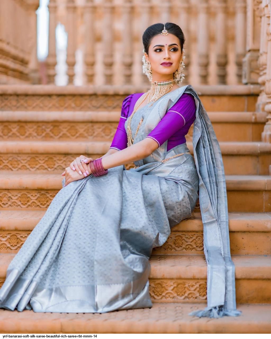 YNF BANARASI SOFT SILK SAREE BEAUTIFUL RICH SAREE RBT MMM 14