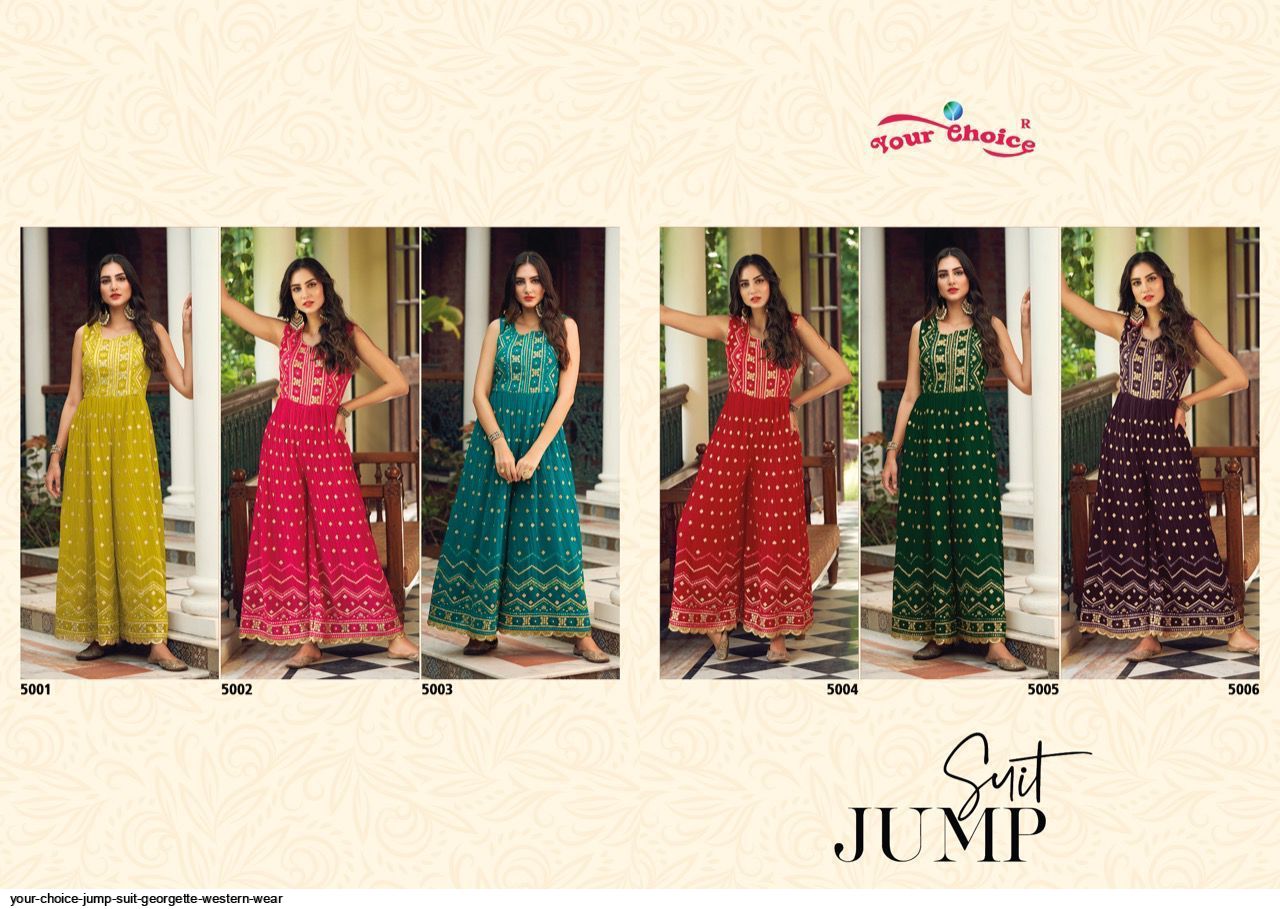 YOUR CHOICE JUMP SUIT GEORGETTE WESTERN WEAR