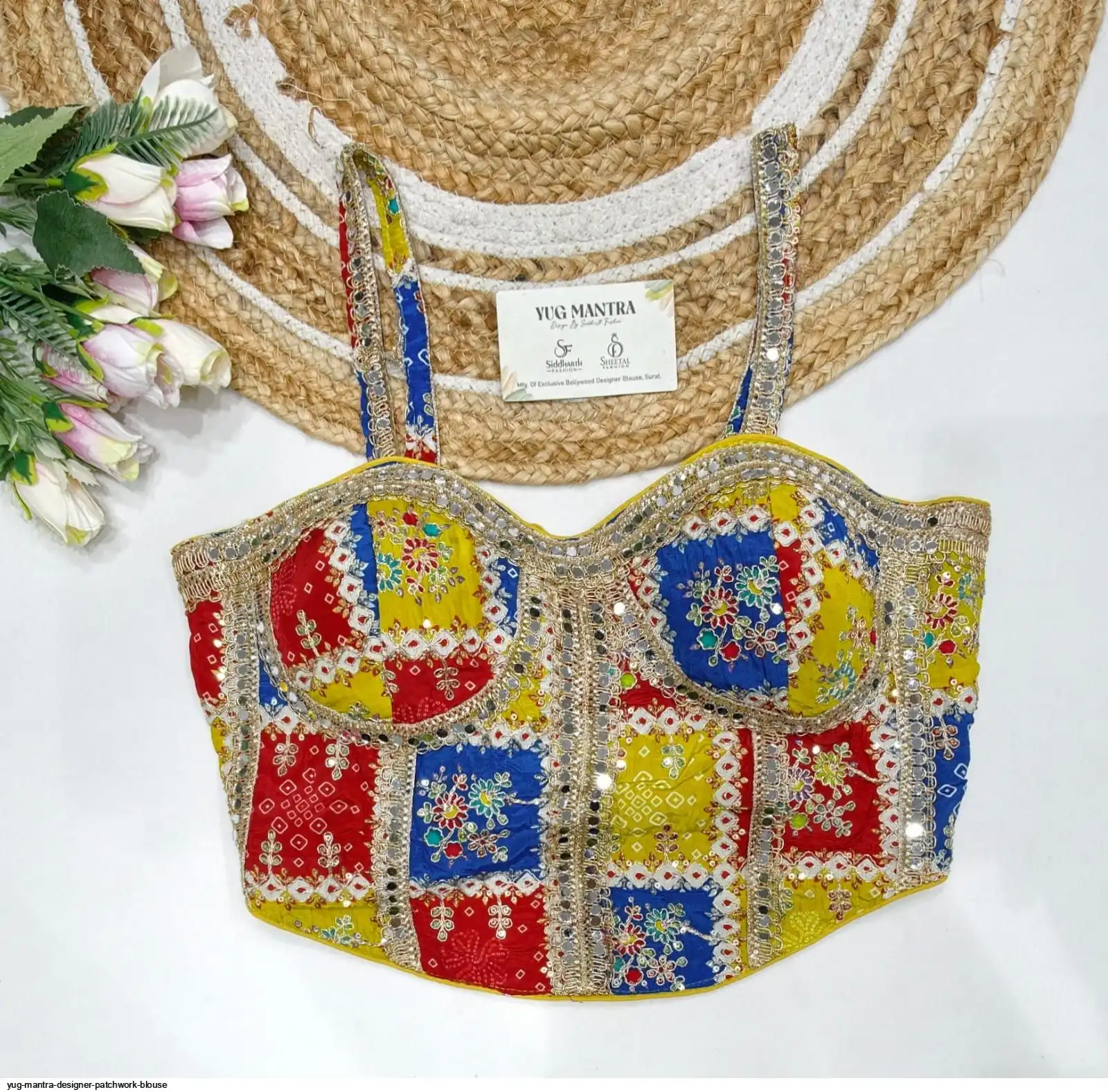 LATEST DESIGNER PATCHWORK BLOUSE E