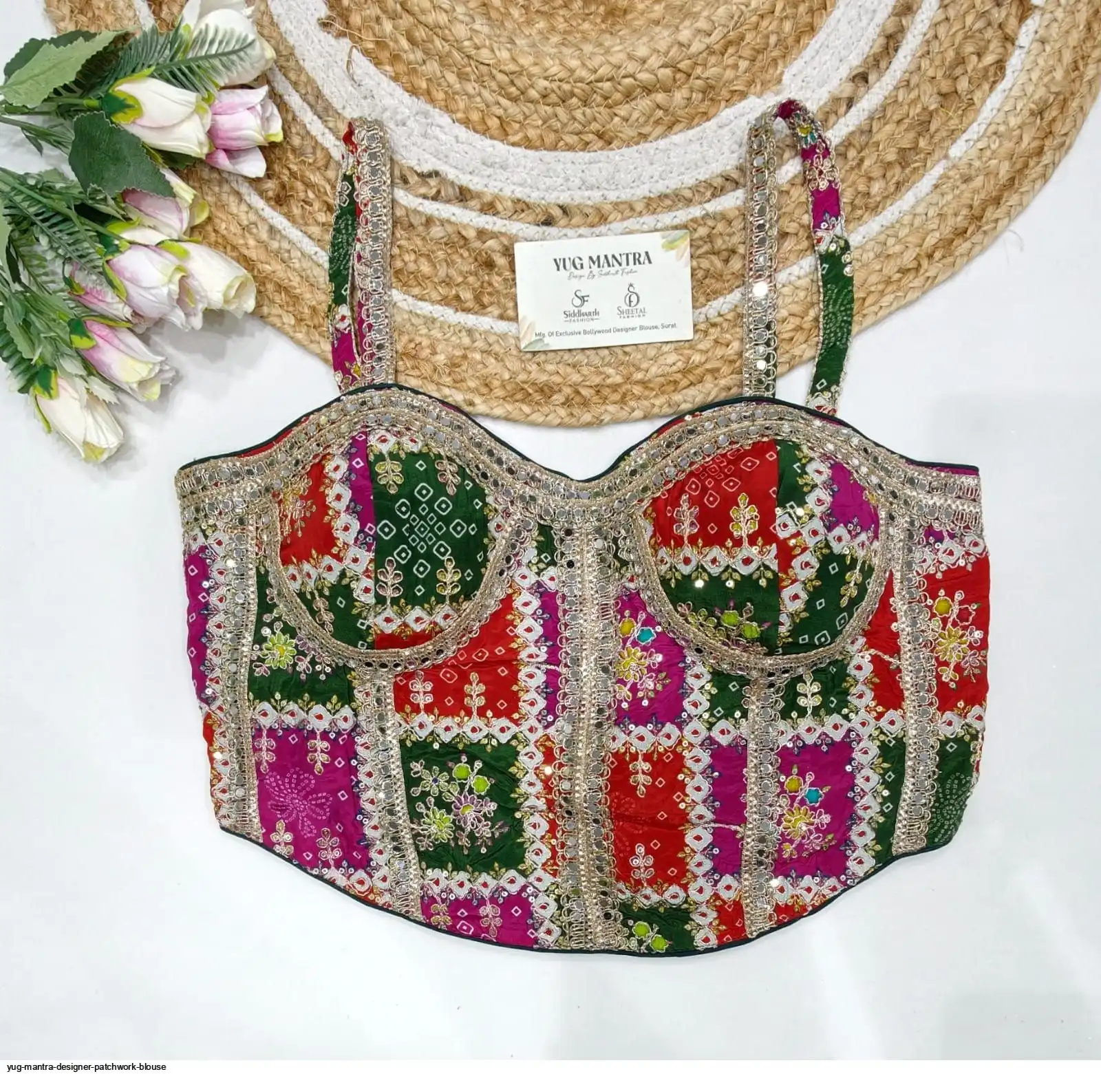 LATEST DESIGNER PATCHWORK BLOUSE F