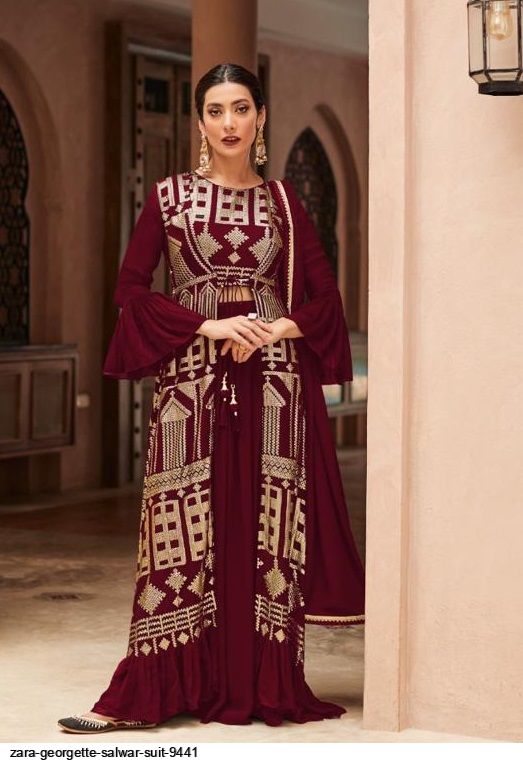 ZARA GEORGETTE READYMADE SALWAR SUIT 9441