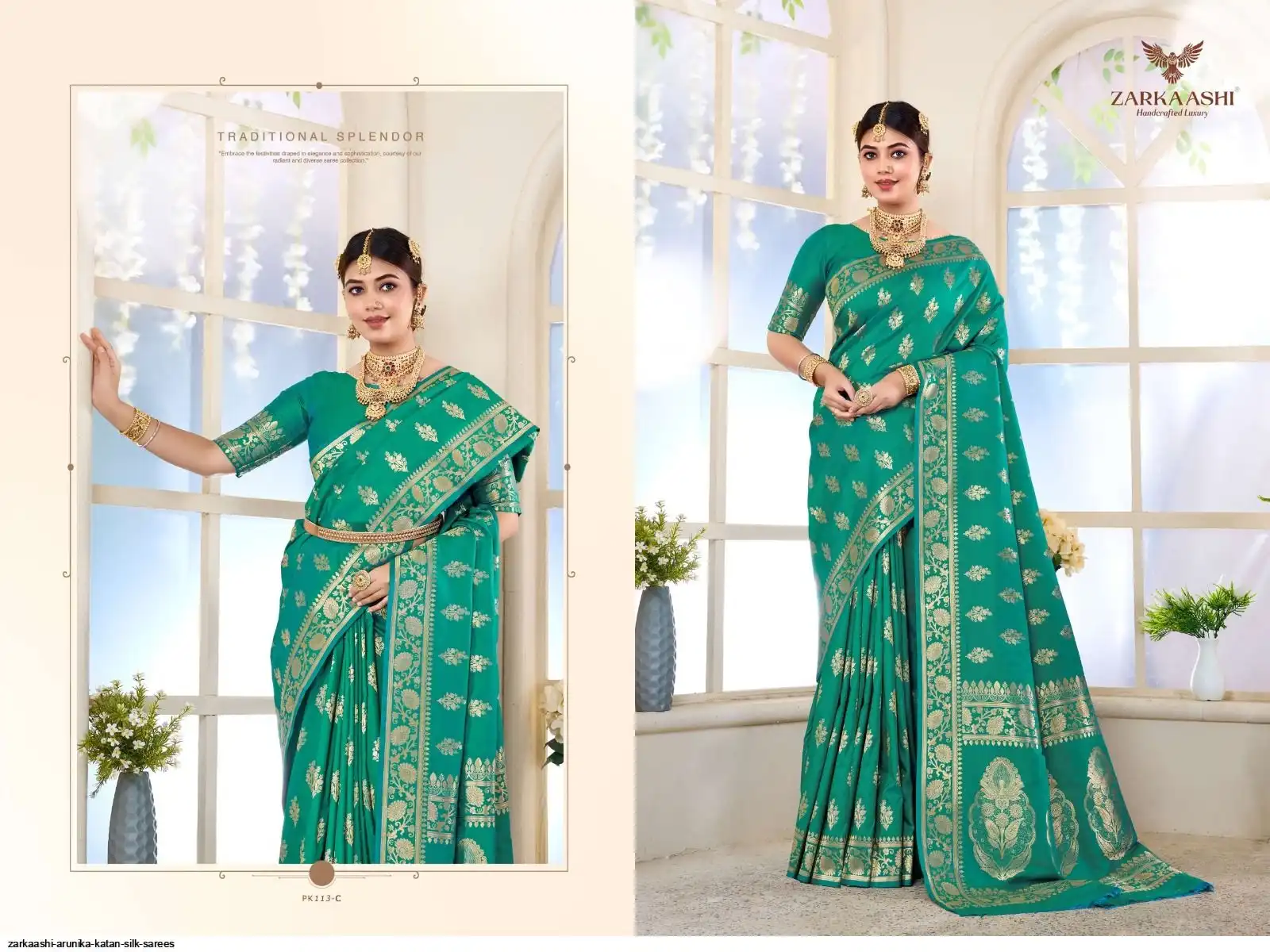 ZARKAASHI ARUNIKA KATAN SILK SAREES C
