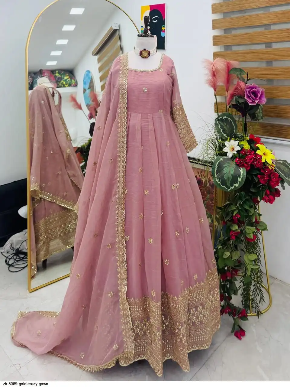 ZB 5069 GOLD CRAZY GOWN 2