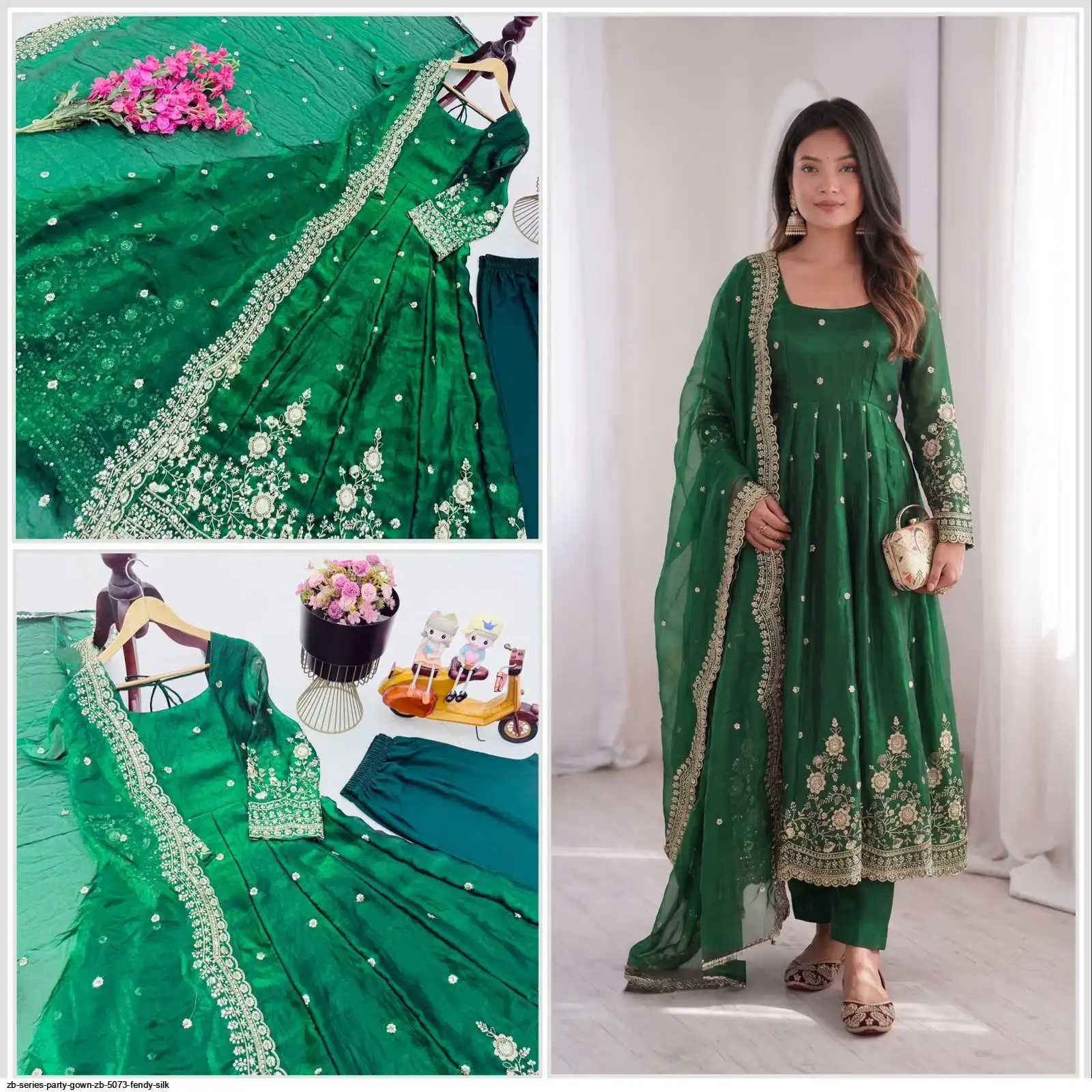 ZB SERIES PARTY GOWN ZB 5073 FENDY SILK 1