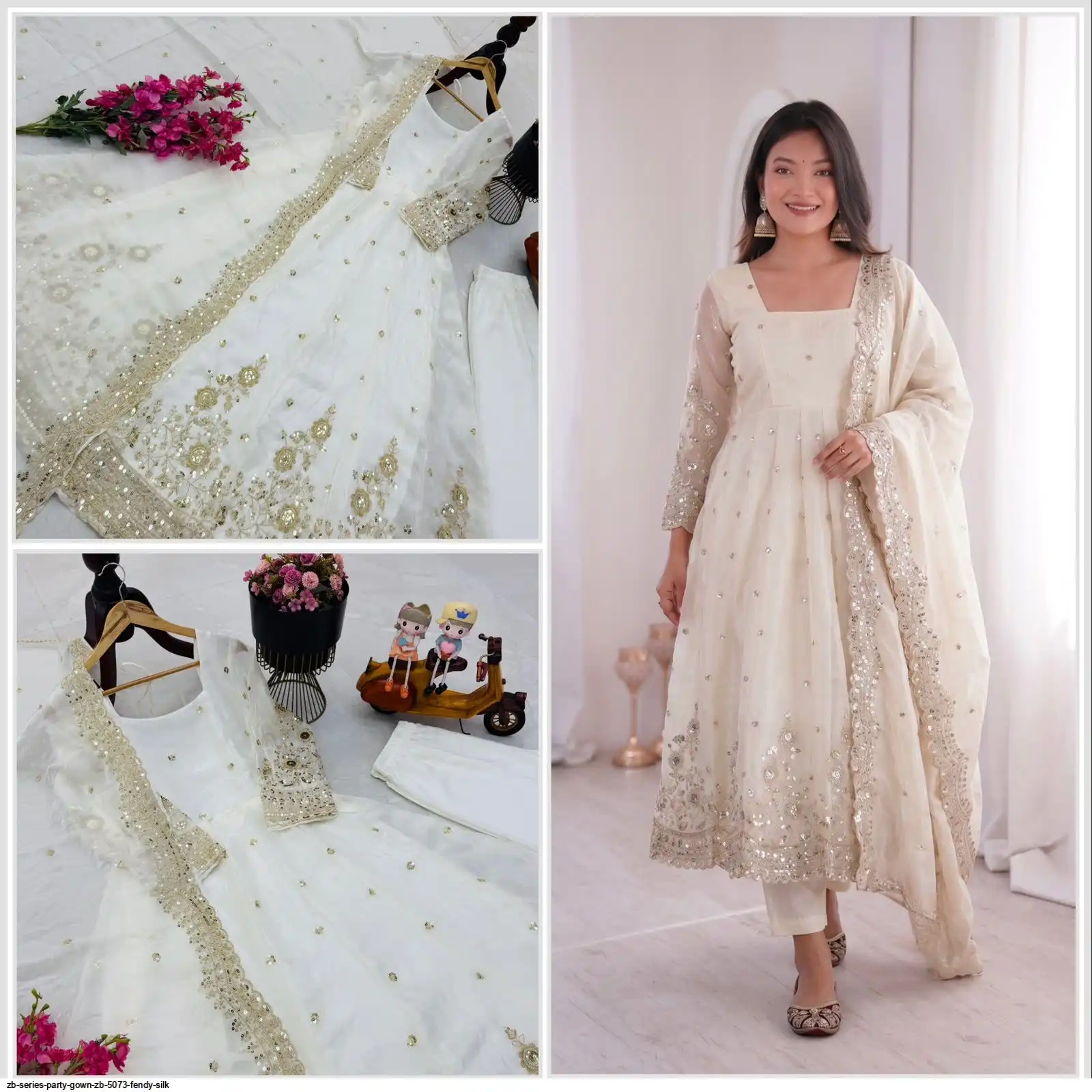 ZB SERIES PARTY GOWN ZB 5073 FENDY SILK 8