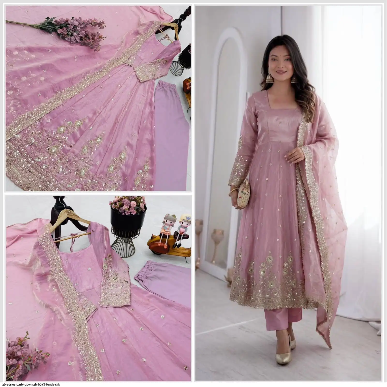 ZB SERIES PARTY GOWN ZB 5073 FENDY SILK 9
