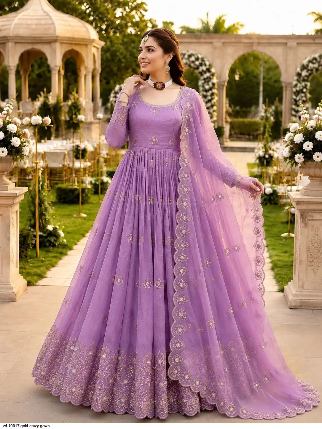ZD 10017 GOLD CRAZY GOWN 3