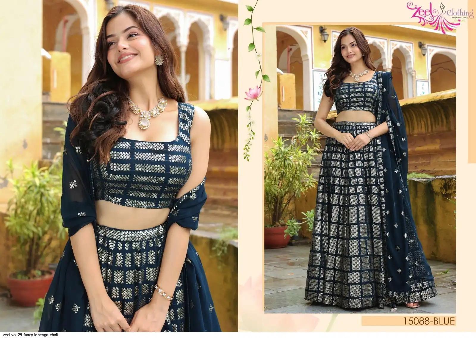 ZEEL VOL 29 FANCY LEHENGA CHOLI 15088BLUE