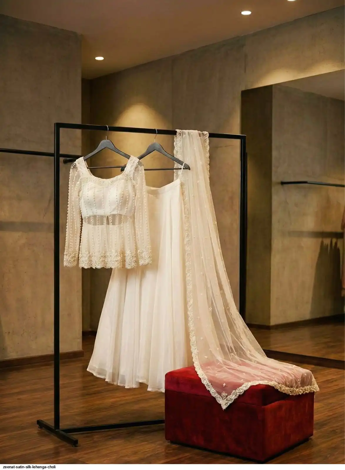ZEENAT SATIN SILK LEHENGA CHOLI D