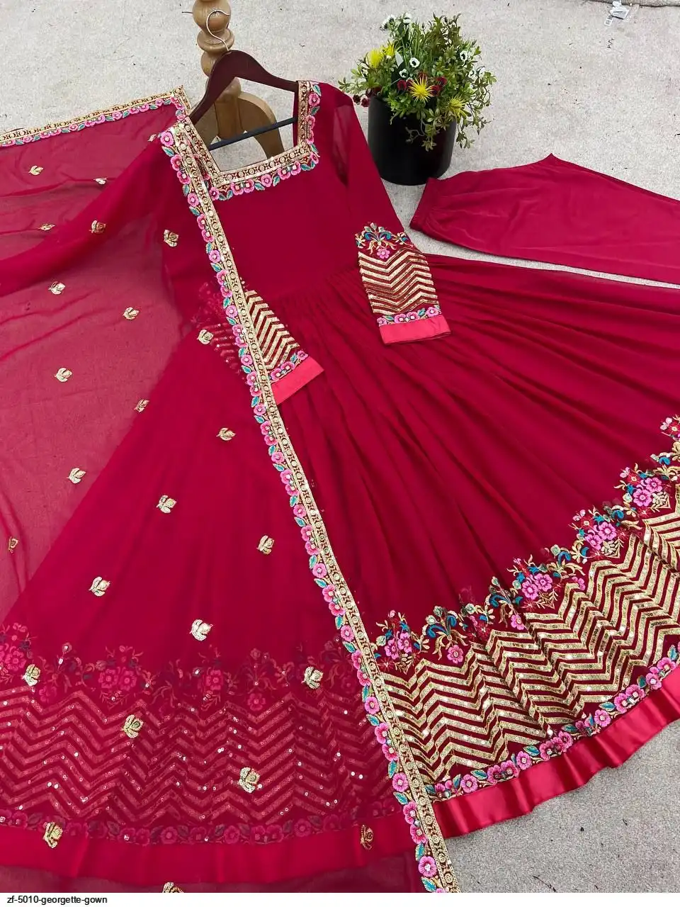 ZF 5010 GEORGETTE GOWN 2