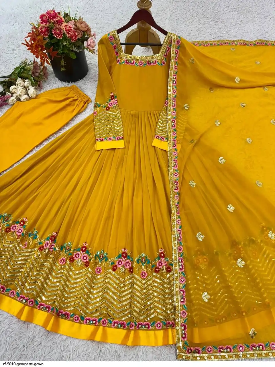 ZF 5010 GEORGETTE GOWN 1