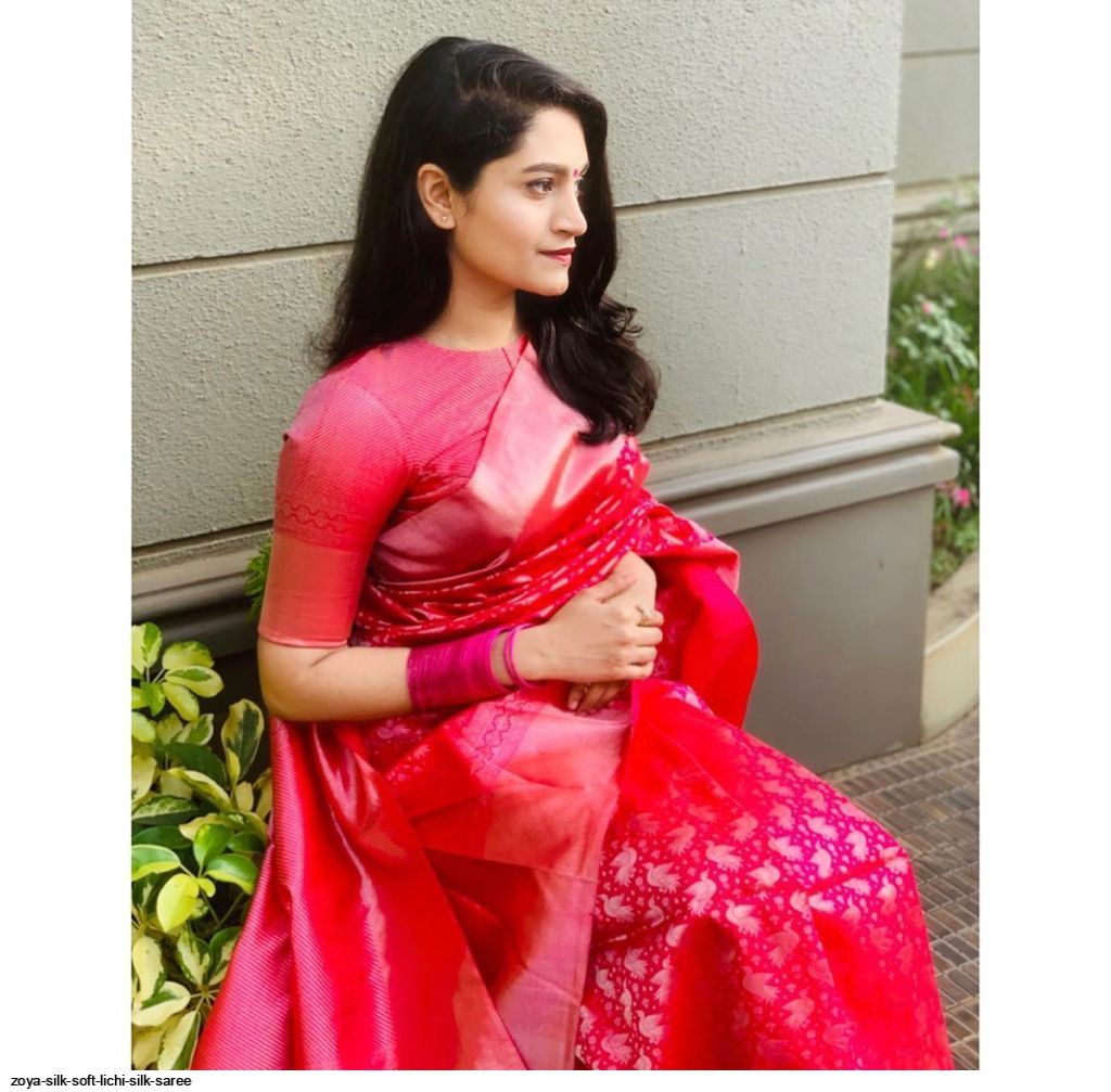 ZOYA SILK SOFT LICHI SILK SAREE