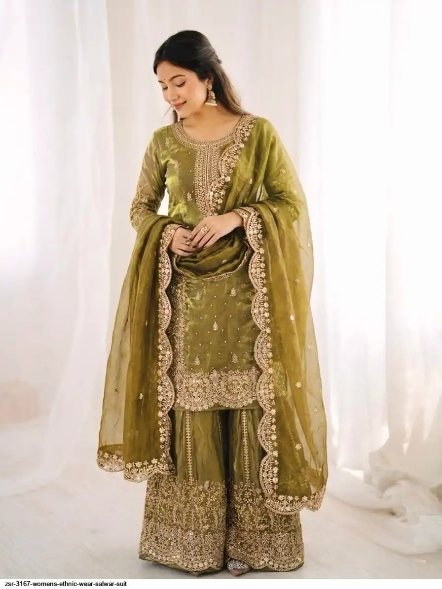 ZSR 3167 WOMENS ETHNIC WEAR SALWAR SUIT A