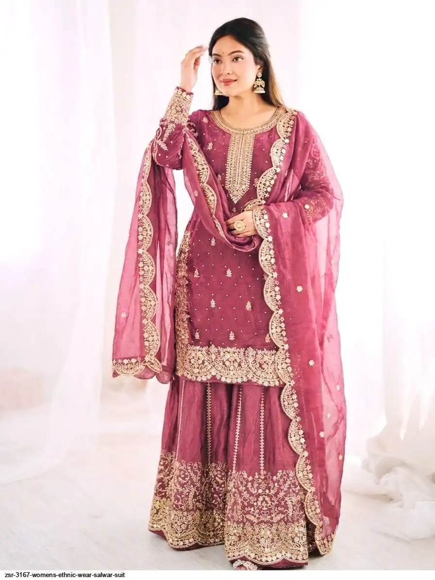 ZSR 3167 WOMENS ETHNIC WEAR SALWAR SUIT B
