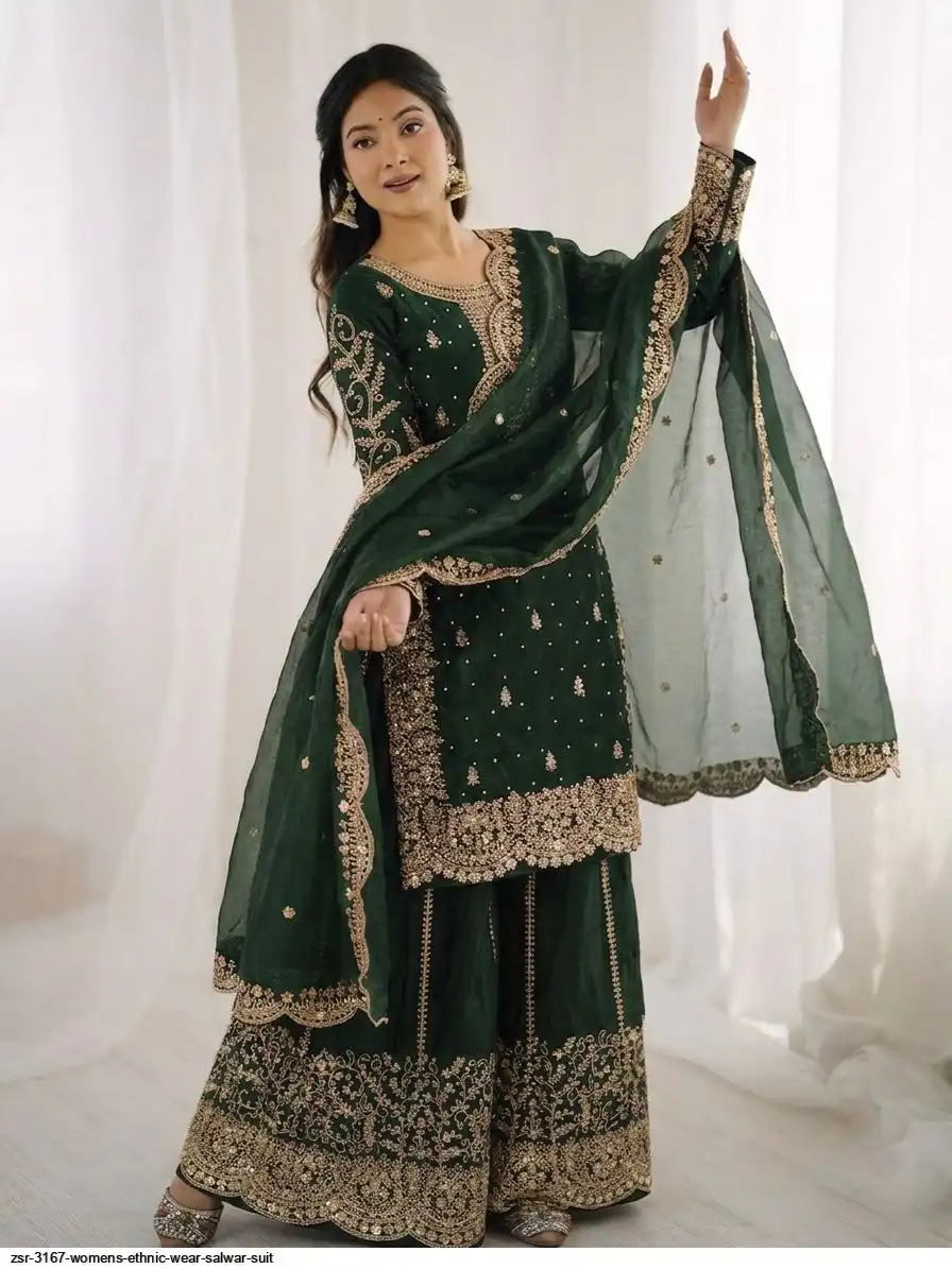 ZSR 3167 WOMENS ETHNIC WEAR SALWAR SUIT D