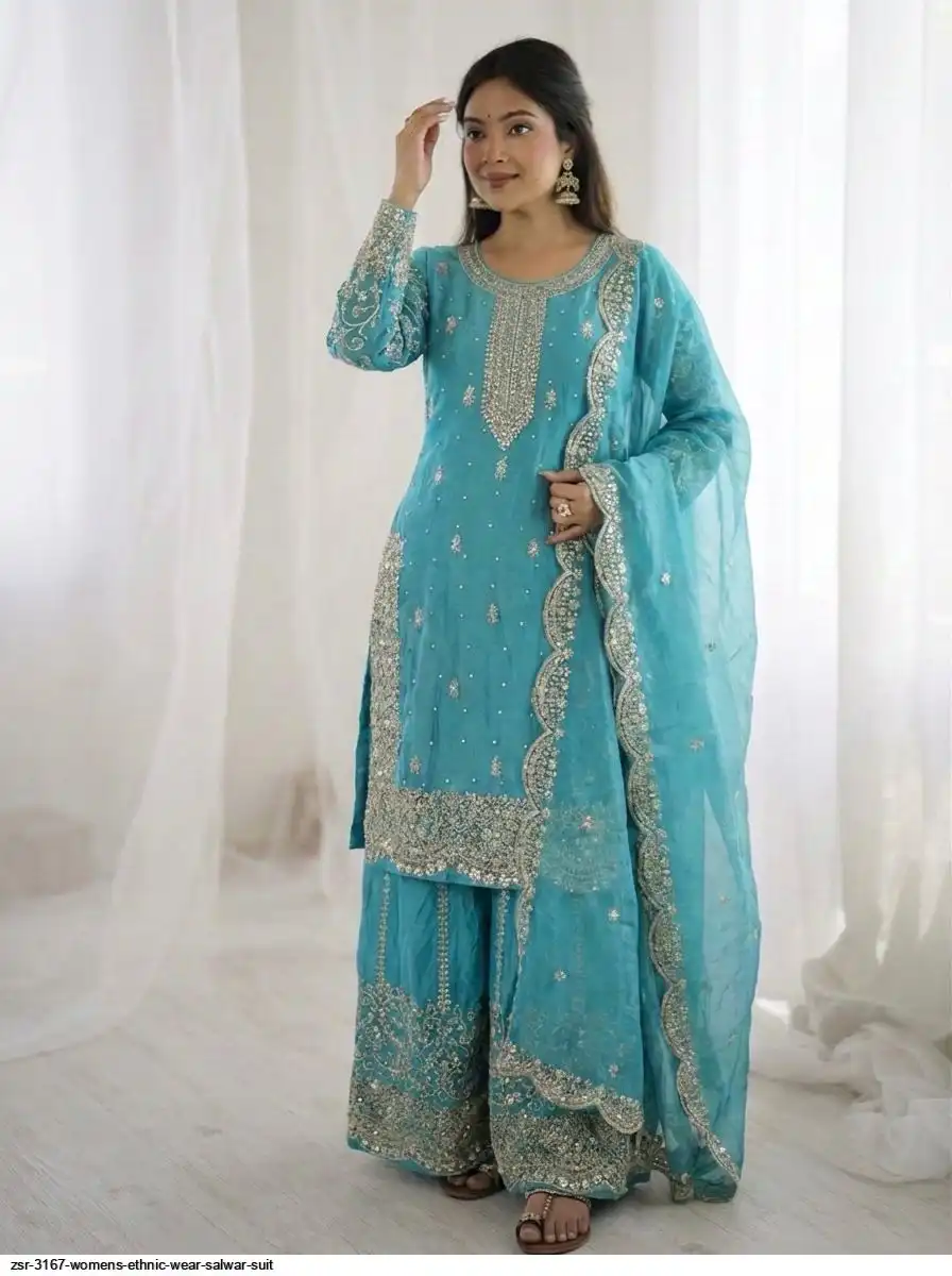 ZSR 3167 WOMENS ETHNIC WEAR SALWAR SUIT L