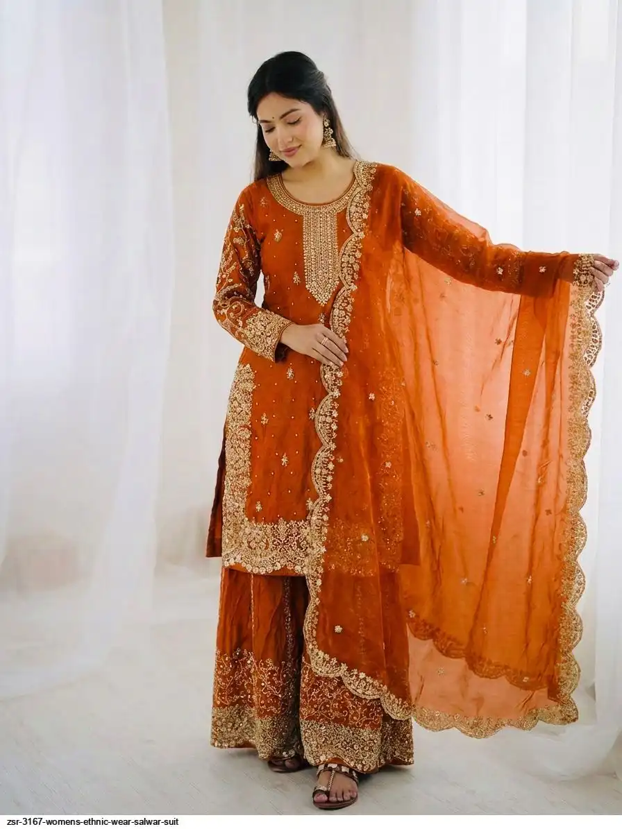 ZSR 3167 WOMENS ETHNIC WEAR SALWAR SUIT N