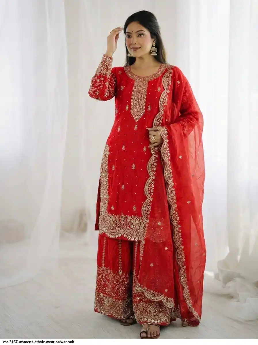 ZSR 3167 WOMENS ETHNIC WEAR SALWAR SUIT O