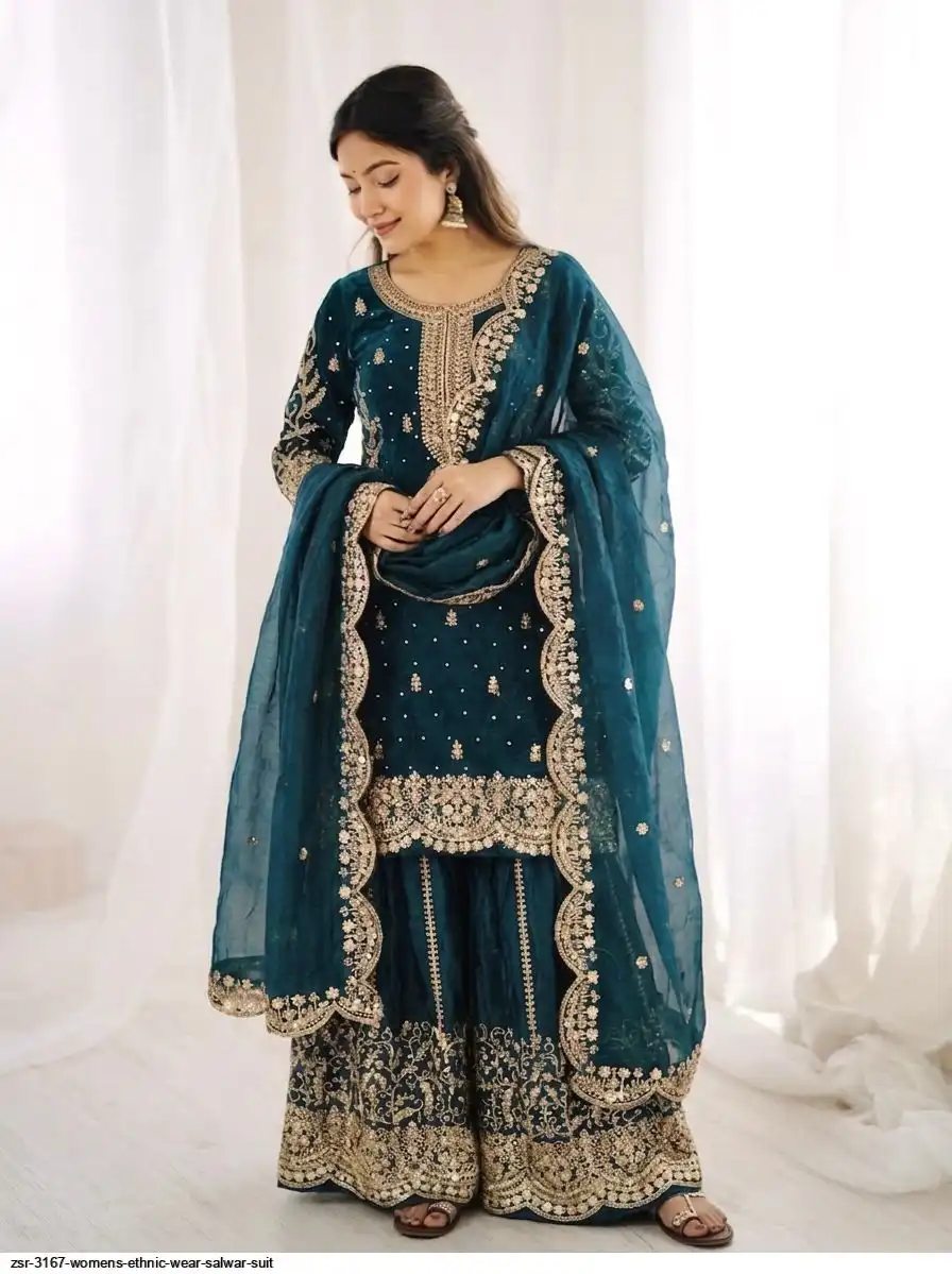ZSR 3167 WOMENS ETHNIC WEAR SALWAR SUIT Q