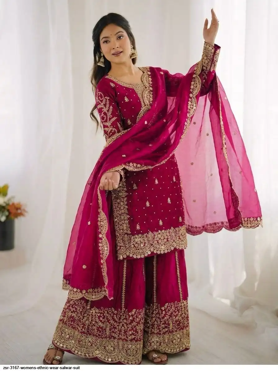 ZSR 3167 WOMENS ETHNIC WEAR SALWAR SUIT U