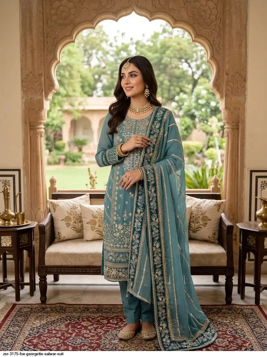 ZSR 3175 FOX GEORGETTE SALWAR SUIT 2