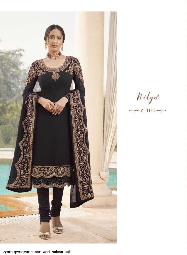 ZYRAH GEORGETTE STONE WORK SALWAR SUIT