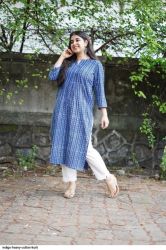 Plain kurti with pant designs-kurta design for ladies-plain dress