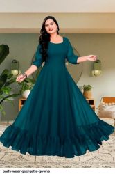 Party wear Georgette Gowns