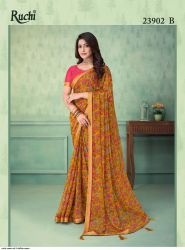 SUPERB ANTIQUE WEAVING USED IN THIS HANDLOOM SAREES. HEAVY COPPER BIG  JACQUARD WEAVING BORDER AND SMALL MOTIFS IN THE BODY ALL…